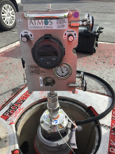 Atmos Tightness Monitor in Use